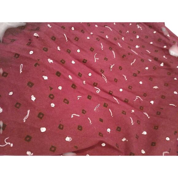 Folklore Dance Skirt Maxi Long Sz M/L RED Ombre Western Cowgirl Art Boho Theatre - Picture 12 of 15